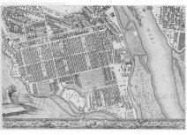 № 22 План Санкт-Петербурга 1753 года, Трускотта, старинная гравюра, копия гравюры, офорт